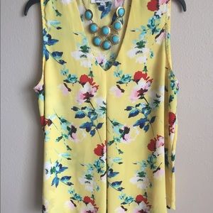 Rose & Olive Floral Tank